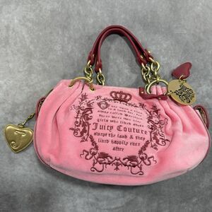 Vintage Y2K Juicy Couture Velour "Once Upon a Time" Purse Bag Pink Fairy NWOT